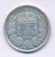 1915KB 1K Ag "Ferenc József" T:XF patina Adamo K5.1