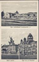Eger zsinagógával és az Egri szövetkezeti bortermelők Rt. épületével