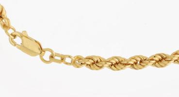 Arany (Au) 14K walles nyaklánc, jelzett, h: 40 cm, nettó: 5,6 g