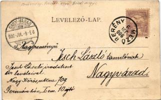 1900 Mezőberény, Piactér, templom (EK)