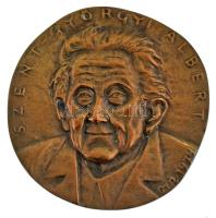 Osváth Mária (1921-) 1974. "Szent-Györgyi Albert" egyoldalas, öntött bronz plakett (102mm) T:AU patina