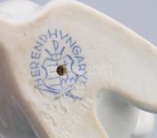 Herendi nyúl. Jelzett, hibátlan, m: 10,5 cm