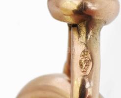 Arany (Au) 14K zabszemes óralánc, jelzett, h: 39 cm, nettó: 8,7 g