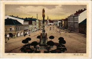 1928 Svitavy, Zwittau; Stadtplatz / square, shops (EK)