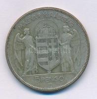 1930. 5P Ag " Horthy jobbra" T:VF,F Adamo P8
