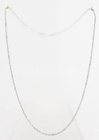 Ezüst(Ag) golyós, pálcikás nyaklánc, jelzett, h: 45 cm, nettó: 5 g