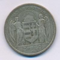 1930. 5P Ag " Horthy jobbra" T:F Adamo P8
