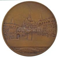 Berán Lajos (1883-1943) ~1931. "Budapesti emlék" kétoldalas bronz emlékérem (40mm) T:AU,XF...