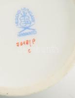 Herendi Indiai kosár mintás váza, jelzett, hibátlan, m: 18 cm