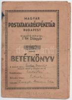 5db-os betétkönyv-tétel a Horthy- és a szocialista korszakból. Mindegyik részben kitöltve, használt ...