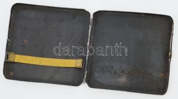 Lakatos Artúr (1880-1968) festő, iparművész, tanár fém cigarettatárcája, rajta Zutt Richard (1887-19...