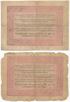 1848. 5Ft "Kossuth bankó" vörösesbarna nyomat (2x) T:VG,G beszakadások, anyaghiány
Adamo ...