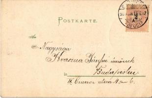 1900 Dienstag / Tuesday. Lady art postcard. Verlag v. M. Kimmelstiel & Co. Art Nouveau, litho s:...