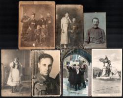 15 db régi fotó és képeslap