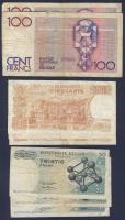Belgium/Államkincstár 1966-1981. 20Fr + 50Fr pár (3x) + 100Fr (2x) össz. 8 db T:III
