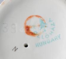 Hollóházi hegedűs, jelzett, m: 14,5 cm