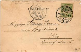 1904 Dárda, Fő utca, Korona szálloda. Kapható Stockbauer Gézánál / hotel (felszíni sérülés / surface...