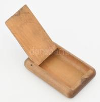 1941 Fronttárgy, faragott cigarettatartó, h: 11 cm