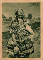 1941 Ábelfalva, Ábelova; Zena z Abelovej / népviselet / folklore (fl)