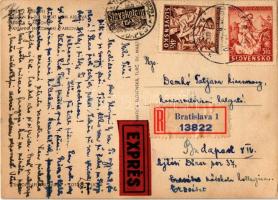 1941 Ábelfalva, Ábelova; Zena z Abelovej / népviselet / folklore (fl)