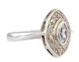 Ezüst(Ag) karikagyűrű, 2 db, jelzett, méret: 50, 64, nettó: 5,3 g