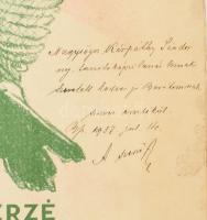 Kapy Gyula: A magyar fájdalom revíziós dalai. Kottafüzet a szerző által DEDIKÁLT. kis szakadással