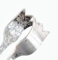 Ezüst(Ag) cukorcsipesz, jelzett, h: 10 cm, nettó: 25,2 g