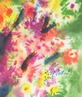 Réti Zoltán (1923-2018): Virágok. Akvarell, papír, jelezve jobbra lent, üvegezett fakeretben, 57×37,...