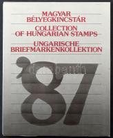 1987 Magyar Bélyegkincstár a Csúcstalálkozó blokk feketenyomata nélkül, tokkal