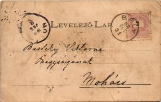 1898 (Vorläufer) Bély, Biel; Sennyey, Botyán és Pácin kastély. Divald K. fia / castles. Art Nouveau,...