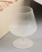 6 db likőrös pohár, eredeti dobozában 10 cm