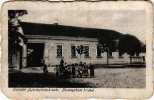 1920 Nyitrazsámbokrét, Zabokreky nad Nitrou, Nitranskych Zabokriek; Főszolgabírói hivatal. Adler Lipót kiadása / court (Rb)