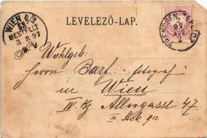 1897 (Vorläufer) Trencsénteplic, Trencianske Teplice; gyógyterem, katonatiszti gyógyház, Villa Hunga...