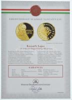 ifj. Szlávics László (1959-) 2011. "Nagy Magyarok / Kossuth Lajos" aranyozott Cu emlékérem...