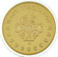 ifj. Szlávics László (1959-) 2011. "Nagy Magyarok / Szent István" aranyozott Cu emlékérem ...