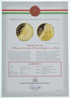 ifj. Szlávics László (1959-) 2011. "Nagy Magyarok / Szent István" aranyozott Cu emlékérem ...