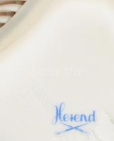 Herendi hecsedli mintás porcelán áttört bonbonniere. Kézzel festett, Jelzett, hibátlan d: 13 cm