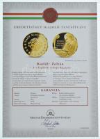 ifj. Szlávics László (1959-) 2011. "Nagy Magyarok / Kodály Zoltán" aranyozott Cu emlékérem...