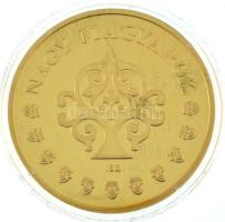 ifj. Szlávics László (1959-) 2011. "Nagy Magyarok / Szent László" aranyozott Cu emlékérem ...