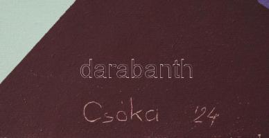 Csóka László (1967-): Hídomlás. Olaj, vászon, jelezve balra lent. 100x80 cm