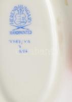 2 db Herendi porcelán gyűrűtartó tálka. Kézzel festett, Jelzett, hibátlan 7, 11 cm