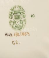 Zsolnay búzavirág mintás porcelán bonbonier, kézzel festett, jelzett, hibátlan 7,5×7,5 cm