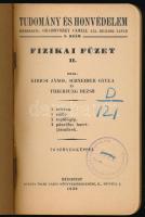 1930 Tudomány és Honvédelem - Fizikai füzet II., 108p