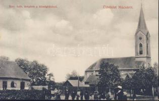 Mácsa church and town hall