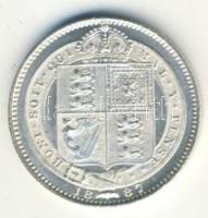 Nagy-Britannia 1887. 1Sh Ag Viktória T:2+