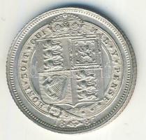 Nagy-Britannia 1887. 6p Ag Viktória T:2+