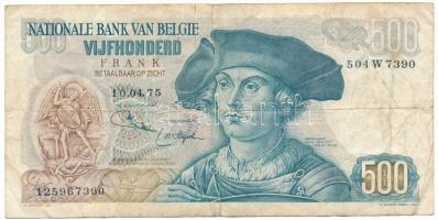 Belgium 1975. 500Fr "504W7390" T:F Belgium 1975. 500 Frank "504W7390" C:F Krause P#135