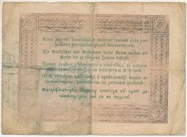 1848. 5Ft "Kossuth bankó" barna nyomat T:F,VG Adamo SG109Ae hátoldalon palaszürke színvált...