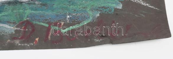 D. Borbély Gizella (1920-1994) : A Király fürdő Budán. pasztell, papír, jelzett 36x48 cm + hozzá a m...