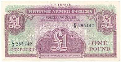 Nagy Britannia / Katonai kiadás 1962. 1P "4. sorozat" "K/3 285142" T:UNC United Kingdom / British Armed 1962. 1 Pound "4th series" "K/3 285142" C:UNC Krause P#M36